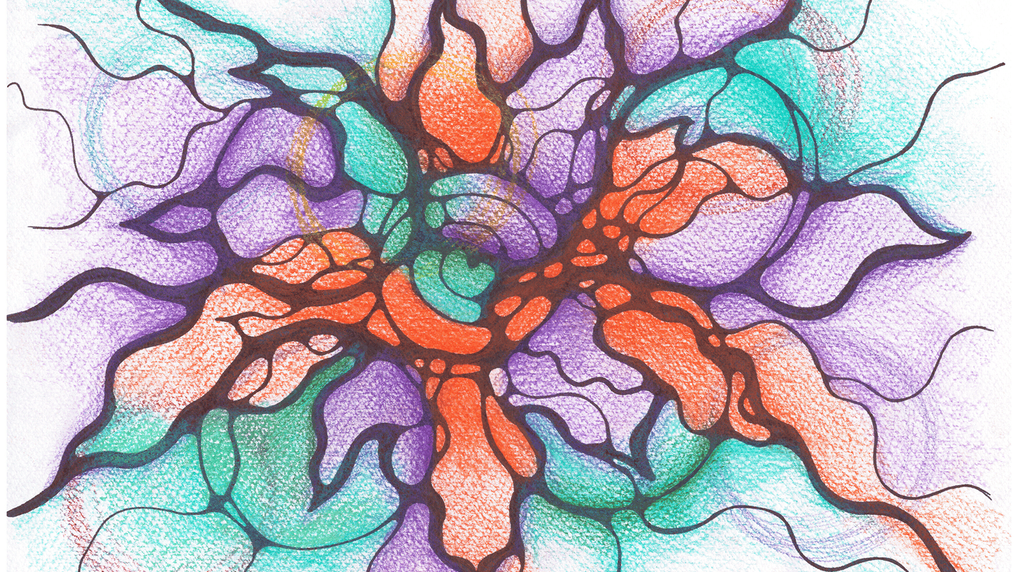 Neurographics color psychology in drawings
