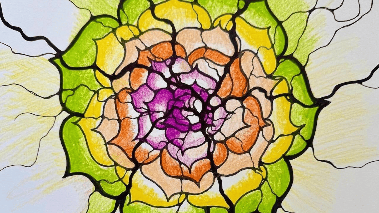 Neurographics relaxation drawing exercise