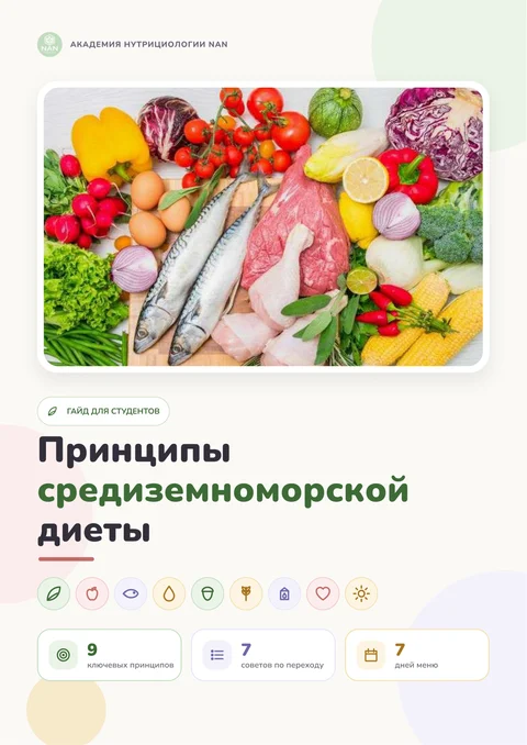 Принципы средиземноморской диеты